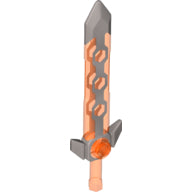 LEGO® los onderdeel Wapen Doorzichtig Neon Oranje 24108c01