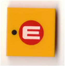 LEGO® Tegel met Motief Helder Licht Oranje 3068bpb0683