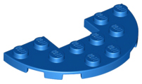 LEGO® los onderdeel Plaat Rond in kleur Blauw 18646