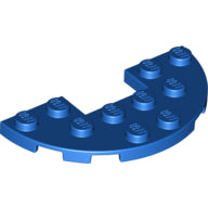 LEGO® los onderdeel Plaat Rond in kleur Blauw 18646