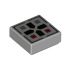 LEGO® Tegel met Motief Licht Blauwachtig Grijs 3070bpb096