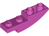 Plaatje in Gallery viewer laden, LEGO® los onderdeel Dakpan Gebogen in kleur Magenta 13547