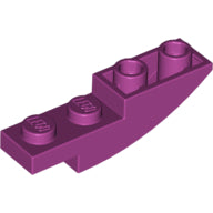 Plaatje in Gallery viewer laden, LEGO® los onderdeel Dakpan Gebogen in kleur Magenta 13547