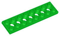 Plaatje in Gallery viewer laden, LEGO® los onderdeel Technische Plaat in kleur Fel Groen 3738