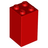LEGO® los onderdeel Steen in kleur Rood 30145