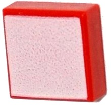 LEGO® los onderdeel Tegel met Motief Rood 3070bpb103