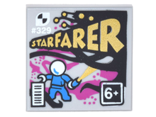 Plaatje in Gallery viewer laden, LEGO® Tegel met Motief Licht Blauwachtig Grijs 3068bpb0995