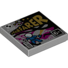 LEGO® Tegel met Motief Licht Blauwachtig Grijs 3068bpb0995