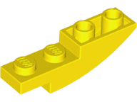 LEGO® los onderdeel Dakpan Gebogen in kleur Geel 13547