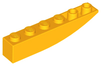 Plaatje in Gallery viewer laden, LEGO® los onderdeel Dakpan Gebogen Helder Licht Oranje 42023