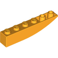 LEGO® los onderdeel Dakpan Gebogen Helder Licht Oranje 42023