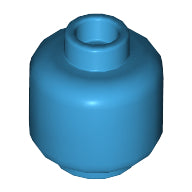 LEGO® los onderdeel Hoofd in kleur Donker Azuurblauw 3626c