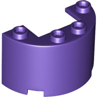 LEGO® los onderdeel Cilinder in kleur Donkerpaars 24593