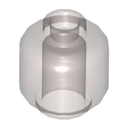 LEGO® los onderdeel Hoofd in kleur Doorzichtig Zwart 3626c