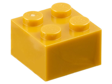 Plaatje in Gallery viewer laden, LEGO® los onderdeel Steen in kleur Parel Goud 3003