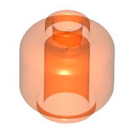 LEGO® los onderdeel Hoofd Doorzichtig Neon Oranje 28621
