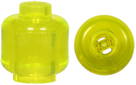 LEGO® los onderdeel Hoofd Doorzichtig Neon Groen 28621