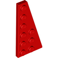 LEGO® los onderdeel Wig Plaat in kleur Rood 54383