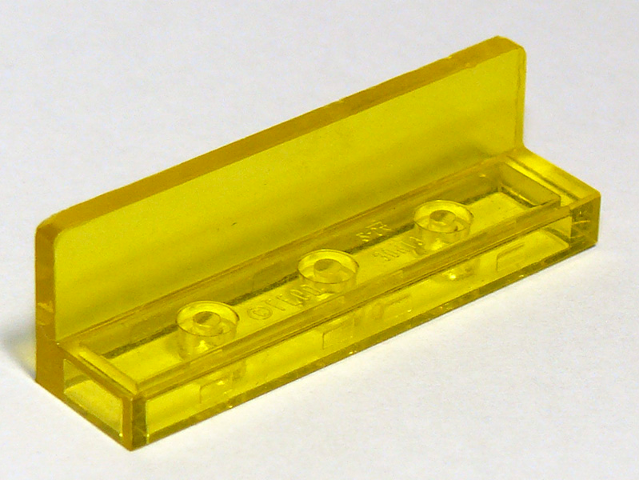 LEGO® los onderdeel Paneel in kleur Doorzichtig Geel 30413