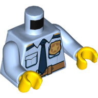 Plaatje in Gallery viewer laden, LEGO® Lijf met Motief Helder Lichtblauw 973pb2600c01