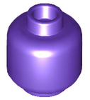 LEGO® los onderdeel Hoofd in kleur Donkerpaars 3626c