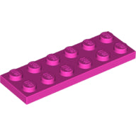 LEGO® los onderdeel Plaat Algemeen in kleur Donker Roze 3795