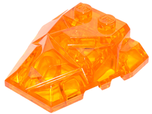 Plaatje in Gallery viewer laden, LEGO® los onderdeel Wig in kleur Doorzichtig Oranje 64867