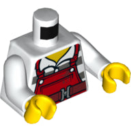 LEGO® los onderdeel Lijf met Motief Wit 973pb2601c01
