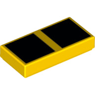 LEGO® los onderdeel Tegel met Motief Geel 3069bpb0522