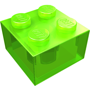 LEGO® los onderdeel Steen Doorschijnend Helder Groen 3003
