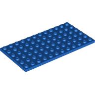 LEGO® los onderdeel Plaat Algemeen in kleur Blauw 3028