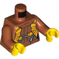Plaatje in Gallery viewer laden, LEGO® onderdeel Lijf met Motief Donker Oranje 973pb2755c01
