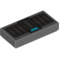 Plaatje in Gallery viewer laden, LEGO® Tegel met Motief Donker Blauwachtig Grijs 3069bpb0558