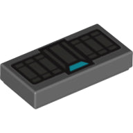 LEGO® Tegel met Motief Donker Blauwachtig Grijs 3069bpb0558