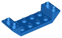 LEGO® los onderdeel Dakpan Omgekeerd in kleur Blauw 22889