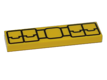 Plaatje in Gallery viewer laden, LEGO® los onderdeel Tegel met Motief in kleur Geel 2431pb457