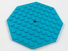 Plaatje in Gallery viewer laden, LEGO® los onderdeel Plaat Aangepast Medium Azuurblauw 89523