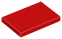 Plaatje in Gallery viewer laden, LEGO® los onderdeel Tegel Algemeen in kleur Rood 26603