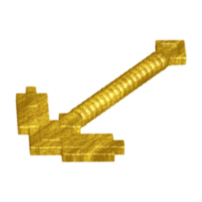 Plaatje in Gallery viewer laden, LEGO® los onderdeel Accessoire in kleur Parel Goud 18789