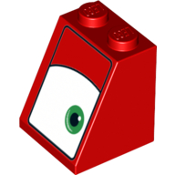 Plaatje in Gallery viewer laden, LEGO® los onderdeel Dakpan met Motief Rood 3678bpb108R