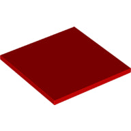 LEGO® los onderdeel Tegel Algemeen in kleur Rood 10202