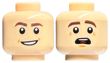 Plaatje in Gallery viewer laden, LEGO® los onderdeel Hoofd in kleur Lichte Noga 3626cpb1794
