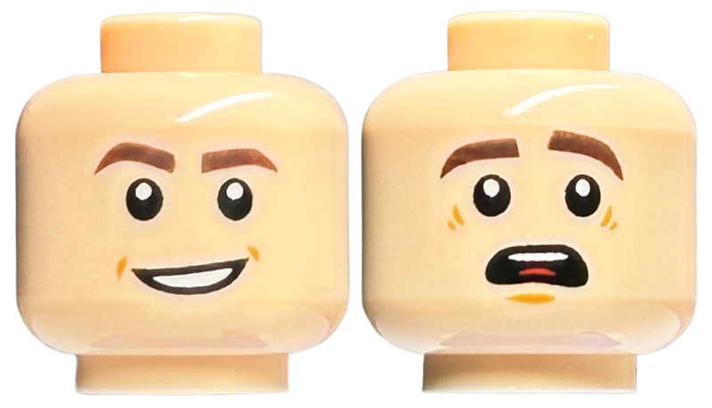 LEGO® los onderdeel Hoofd in kleur Lichte Noga 3626cpb1794