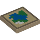 LEGO® Tegel met Motief Donker Geelbruin 3068bpb1103