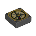 LEGO® los onderdeel Tegel met Motief Zwart 3070bpb117