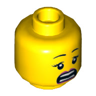 Plaatje in Gallery viewer laden, LEGO® los onderdeel Hoofd in kleur Geel 3626cpb1926