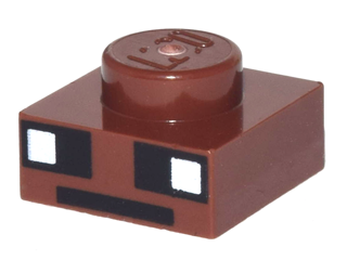 LEGO® onderdeel Plaat met Motief Roodachtig Bruin 3024pb009