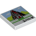 LEGO® los onderdeel Tegel met Motief Wit 3068bpb1101