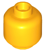 Plaatje in Gallery viewer laden, LEGO® los onderdeel Hoofd in kleur Helder Licht Oranje 3626c