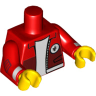LEGO® los onderdeel Lijf met Motief Rood 973pb2818c01